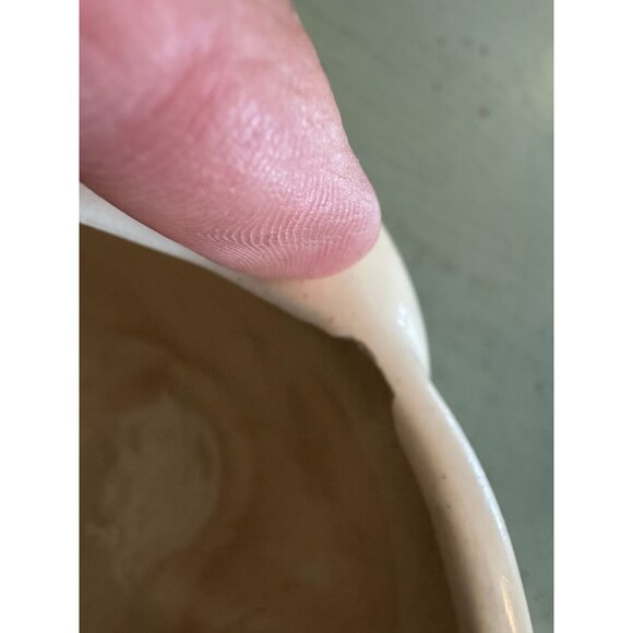 Vintage American Bisque Polka Dot Smiling Pig Sugar Jar Ceramic - Picture 7 of 9